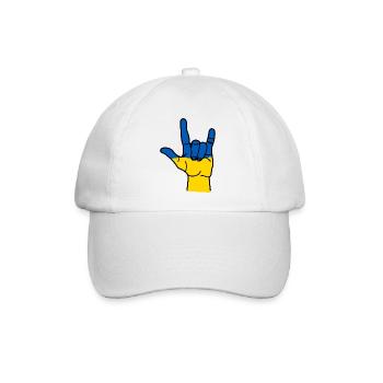 Respekt für die Ukraine - Baseballkappe - Weiß/Weiß - Vorne