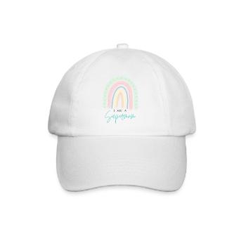 I Am A Supermom - Baseballkappe - Weiß/Weiß - Vorne