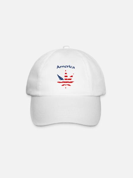 America United States - Baseballkappe - Weiß/Weiß