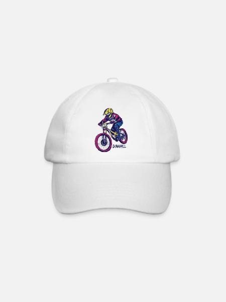 Downhill - Baseballkappe - Weiß/Weiß