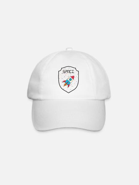 Weltraumparty - Baseballkappe - Weiß/Weiß