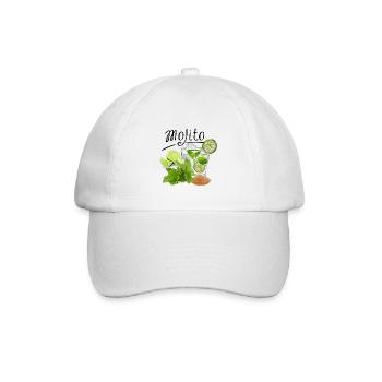 Mojito Drink ART - Baseballkappe - Weiß/Weiß - Vorne