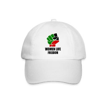 Women life freedom - Baseballkappe - Weiß/Weiß - Vorne