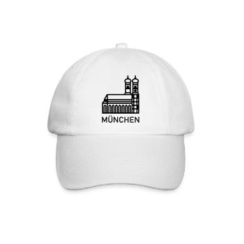 München - Baseballkappe - Weiß/Weiß - Vorne