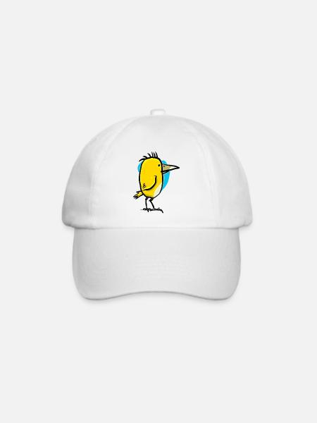 Vogel mit großem Schnabel - Baseballkappe - Weiß/Weiß