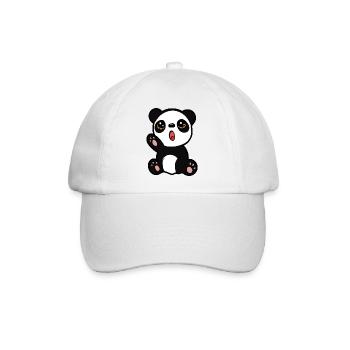 Baby Panda - Baseballkappe - Weiß/Weiß - Vorne