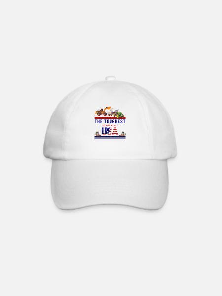 Schwermaschinen USA - Baseballkappe - Weiß/Weiß