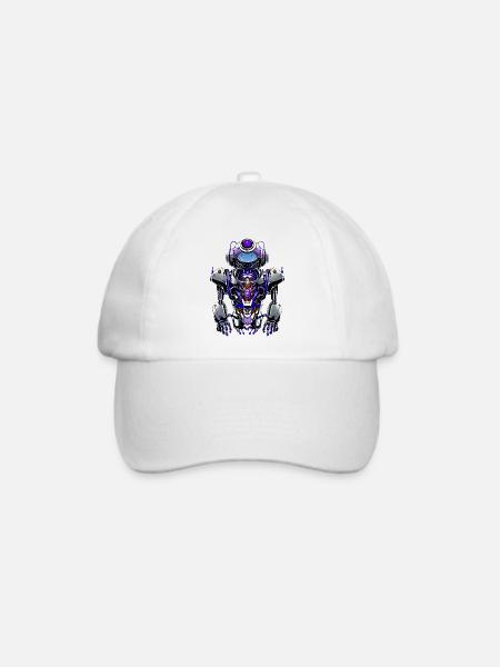 Roboter Omega - Baseballkappe - Weiß/Weiß