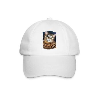 Süsse katze - Baseballkappe - Weiß/Weiß - Vorne