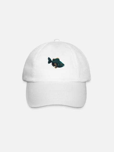 Fliegenfischer - Baseballkappe - Weiß/Weiß