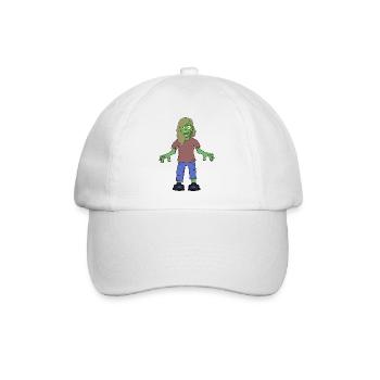 Zombie Mädchen - Baseballkappe - Weiß/Weiß - Vorne