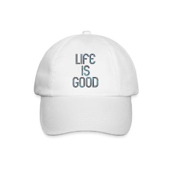 live is good - Baseballkappe - Weiß/Weiß - Vorne