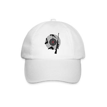 Logo des Schützenvereins - Baseballkappe - Weiß/Weiß - Vorne