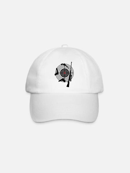 Logo des Schützenvereins - Baseballkappe - Weiß/Weiß