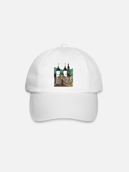 Heidelberg Alte Brücke Souvenir aus Deutschland - Baseballkappe - Weiß/Weiß