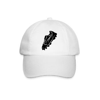 Fußballschuh transparente Schattenfigur - Baseballkappe - Weiß/Weiß - Vorne