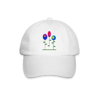 Iza Fabian Retro Style, Shop, Damen, Baby, Kinder - Baseballkappe - Weiß/Weiß - Vorne