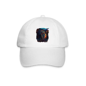 Der Geist von Sobek-Ra-ḥnwt von Mvisionary - Baseballkappe - Weiß/Weiß - Vorne