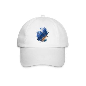 Schiff - Baseballkappe - Weiß/Weiß - Vorne