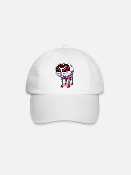 Cherry Dog - Baseballkappe - Weiß/Weiß