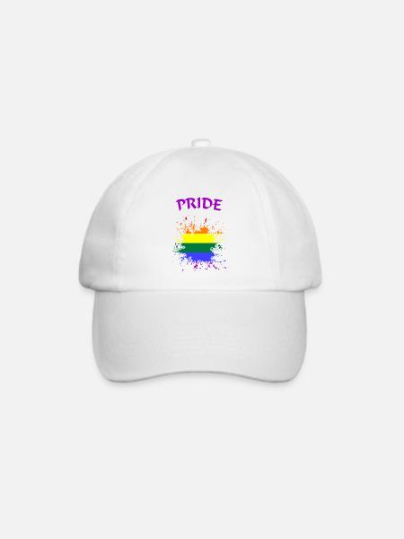 Pride - Baseballkappe - Weiß/Weiß