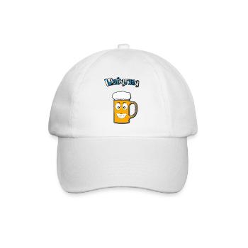 Massgruag/Bierkrug/Maßkrug V2 - Baseballkappe - Weiß/Weiß - Vorne