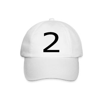 2 - Baseballkappe - Weiß/Weiß - Vorne