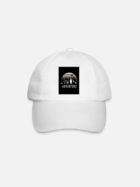 Abenteuer - Baseballkappe - Weiß/Weiß