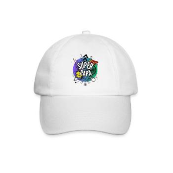 Superdad - Baseballkappe - Weiß/Weiß - Vorne
