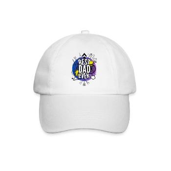 Bester Vater aller Zeiten - Baseballkappe - Weiß/Weiß - Vorne