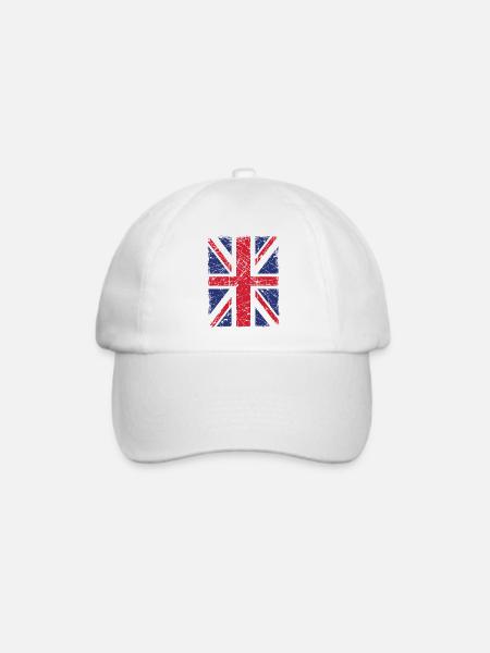 Union Jack - Baseballkappe - Weiß/Weiß