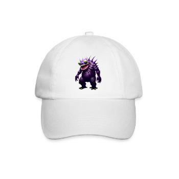 Purple Green Monster - Baseballkappe - Weiß/Weiß - Vorne