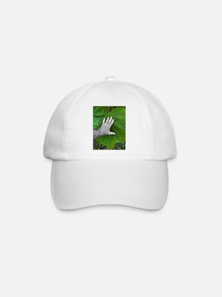 Die Hand am Leben - Baseballkappe - Weiß/Weiß