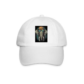 Tierischer Stil - Baseballkappe - Weiß/Weiß - Vorne