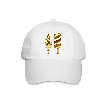 Eis - Baseballkappe - Weiß/Weiß - Vorne