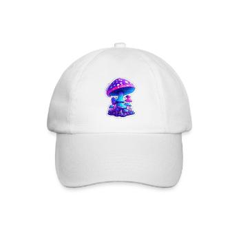 magic mushrooms - Baseballkappe - Weiß/Weiß - Vorne