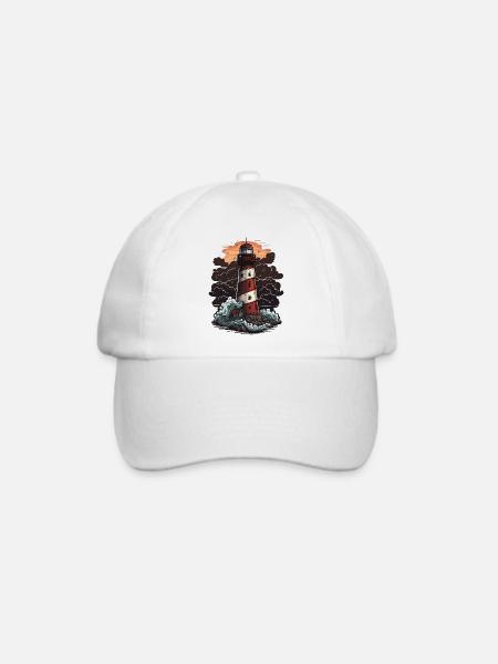 Stürmischer Wächter - Baseballkappe - Weiß/Weiß
