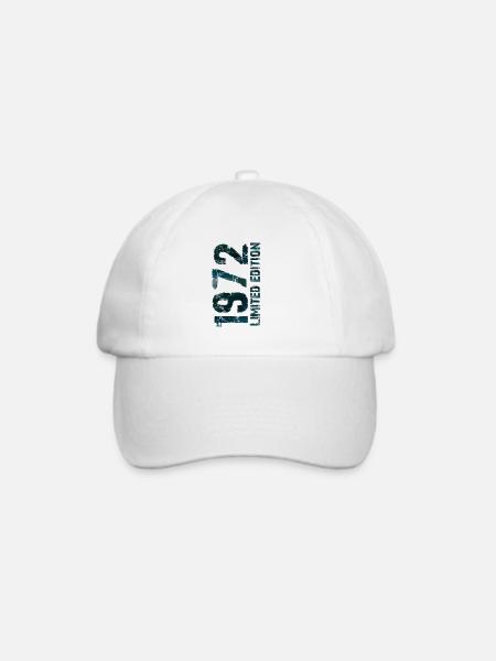 1972 - Baseballkappe - Weiß/Weiß