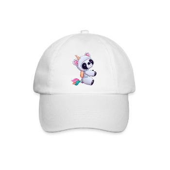 Koala-Einhorn Fusion, Fantastisches Tierdesign - Baseballkappe - Weiß/Weiß - Vorne