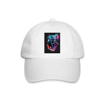 Elephant Galaxy - Baseballkappe - Weiß/Weiß - Vorne