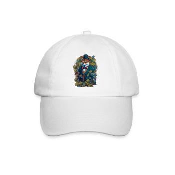 Dogecoin Shiba Inu Crypto Meme Coin - Baseballkappe - Weiß/Weiß - Vorne