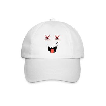 Spooky Halloween Design - Baseballkappe - Weiß/Weiß - Vorne