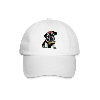 Steampunk - Dog - Baseballkappe - Weiß/Weiß - Vorne