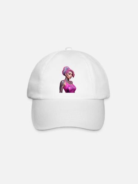 Anime - Baseballkappe - Weiß/Weiß