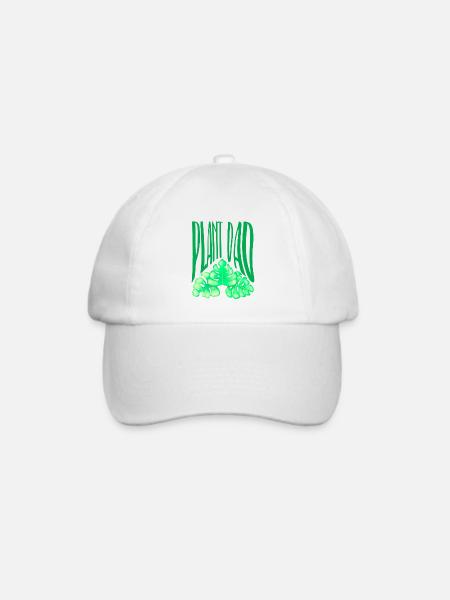 Pflanzen-Papa - Baseballkappe - Weiß/Weiß
