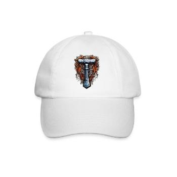 Thors Hammer - Baseballkappe - Weiß/Weiß - Vorne