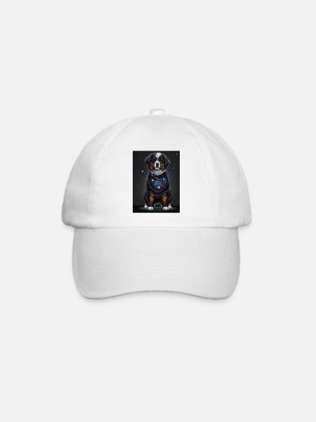 Berner Sennenhund Welpe - Baseballkappe - Weiß/Weiß