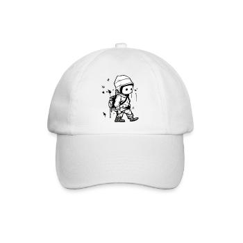 Kako-Straßenkunst - Baseballkappe - Weiß/Weiß - Vorne