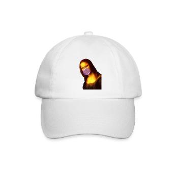 Mona Lisa Kaugummi Bubble - Baseballkappe - Weiß/Weiß - Vorne