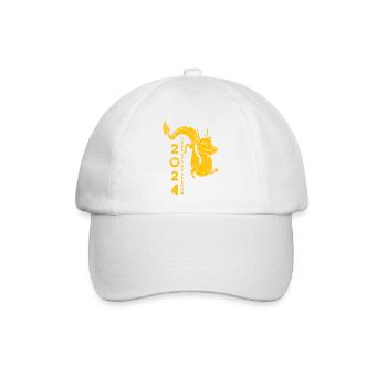 Chinesisches Neujahr Drache Vietnam I Geschenk - Baseballkappe - Weiß/Weiß - Vorne